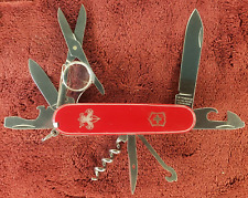 Victorinox Explorer Red BSA Boy Scout 91 mm Swiss Army Knife Magnifying Glass picture