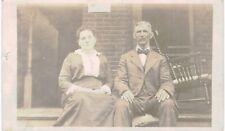 Real Photo RPPC of Couple Sitting On A Porch 1910  picture