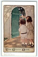 c1910's Children Entrance The Green Door Charles Scribner's Book Postcard picture