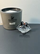 Swarovski Crystal Puffin Birds Figurine Frosted Base #FSHLF picture