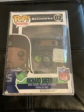 Funko Pop Richard Sherman #02 Seattle Seahawks +Pop Protector picture
