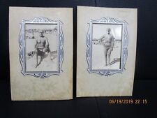 Vtg Antique Muscle Man Venice Beach Strong Man Photo Tight Gay Interest Swimsuit picture