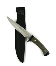 Muela Knife with Sheath Leather Case Outdoor ABS Green 3162 New picture