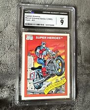 1990 Marvel Universe Series 1 Captain America's Motorcycle CGC 9 #31 picture