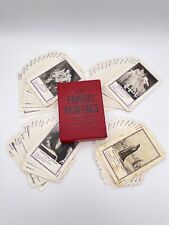 Vintage 1897 Famous Paintings Playing Card Game Complete 52 Cards w Box & Rules picture