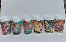 1992 Jurassic Park McDonald's Dinosaur Collector Cup Cups Lot Complete Set Of 6 picture