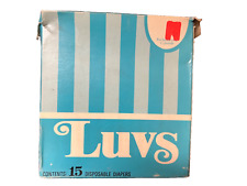 Vintage Original 1975 Packaging Luvs Box of 15 Diapers picture
