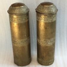 Antique Brass Large Canister Urn  picture