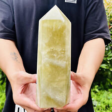 4.27LB Natural yello quartz obelisk crystal WAND point healing picture