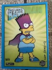 1993 Skybox  Series 1 Simpsons Bartman Wiggle Card 9 picture