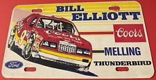 Bill Elliott Nascar Booster License Plate Coors Beer Ford Thunderbird Melling picture