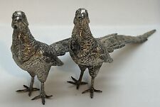Vintage Silver Plated Pheasant Pair Weidlich Bros 2275 WB MFG CO picture
