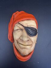 Vintage Bossons-Like The Seafarers Pirate Smuggler Head Chalkware Wall Decor picture