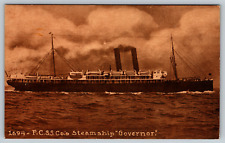 c1910s P.C.S.S Co. Steamship Governor Antique Postcard picture