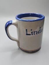Louisville Stoneware Whimsical Cow Glazed Pottery Heavy Duty Mug Cup Linda picture