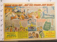 newspaper ad NYSN 1954 MENNEN spray deodorant trumpet player Colgate toothpaste picture