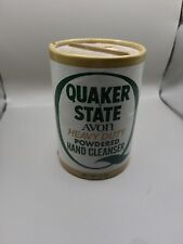 Avon Quaker State Powdered Hand Cleanser 50% Full Rare Oil Advertising Vtg picture