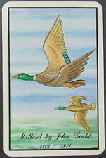 Birds Ducks Flying Mallard Artist John Gould Single Swap Playing Card  picture