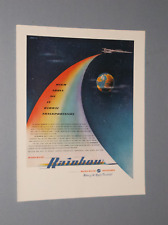 2 1946 REPUBLIC RAINBOW AIRCRAFT ADS FAST LUXURY AIRLINER ADS picture