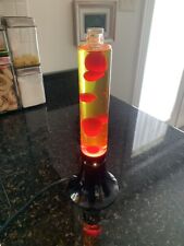 Vtg 90s Groove Tube Oozy Glo Lava Lamp Red Wax EH 968  picture