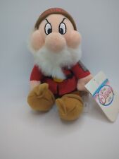 Vtg Disney Store 8” Plush Mini Bean Bag Grumpy Snow White And The Seven 7 Dwarfs picture