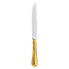 CHRISTOFLE MARLY SILVER-PLATED & GOLD GILDED DINNER KNIFE #0838009 BRAND NIB F/S picture