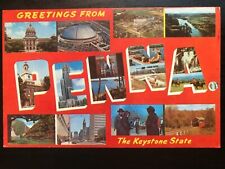 Vintage Postcard 1970's Greetings from Pennsylvania The Keystone State picture