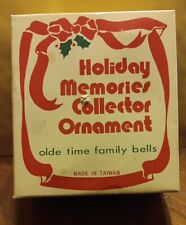Vintage  Holiday Memories Collector Christmas Ornament Olde Time Family Bells  picture