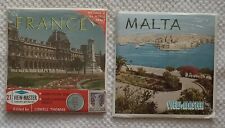 2)Viewmaster Reel Packets, C 090/B 172, Malta/France, Good Color picture
