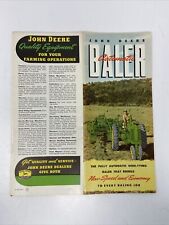 Original 1953 John Deere Automatic Baler Sales Brochure Farming Advertising picture