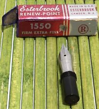 Vintage Esterbrook Renew Point Duracrome 1550 Firm Extra Fine Bookkeeping Nib picture