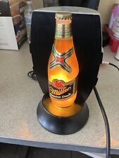 Vintage Miller Genuine Draft 360 Spin And  lights up keg display from 1987 - 10” picture