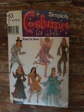 Simplicity 5363 Misses Costume Fairy Pirate Gypsy Temptress Sizes 6-12 Halloween picture