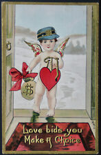 Valentine - Special Delivery Cupid  Series 2267  AS HBG  PC1938 picture