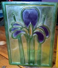 Collectible Glass Vase with Floral Art Nouveau Design (FTD, 1985) picture