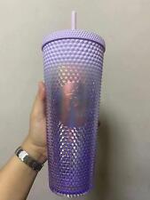 Gradient Purple- 2022 Starbucks 24oz Cold Drink Cup Diamond Studded Tumbler Gift picture