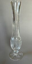 Vintage Signed WATERFORD Crystal 9 1/4 inch tall FLOWER BUD VASE  picture