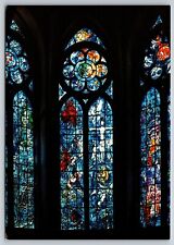 Postcard France Reims Cathedral c1974 Stained window glass  Church 3Y picture