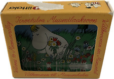 Iittala Moomin Glass Card Snorkmaiden s Midsummer Flowers Rare New In Pack picture