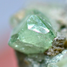 90 Ct Amazing Natural Green Demantoid Garnet Crystals On Matrix @ Afghanistan picture
