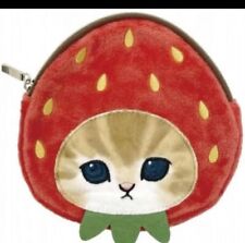 Mofusand Tissue Pouch Character Fluffy Strawberry Cat Case Red New picture