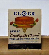 Vintage Matchcover Clock Home Of 