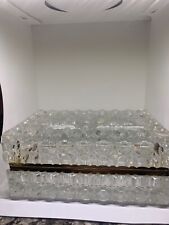vtg 1950's baccarat style french faceted lead crystal jewelry box picture