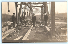 RPPC Fort Anne New York Champlain Canal Deweys Bridge Real Photo Postcard picture