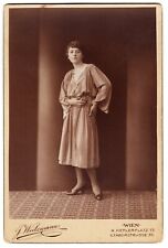 PRETTY YOUNG WOMAN : VIENNA, AUSTRIA : PHOTOGRAPHED BY WEITZMANN : CABINET CARD picture