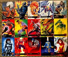 1995 Fleer Ultra X Men Lot, 113 Cards Feat: Wolverine, Psylocke, Gambit, More picture
