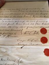 1869 Handwritten Deed Signed By Distinguished Civil War Colonel William E Potter picture