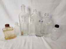 Lot Of 10 Vintage / Antique Assorted Bottles, Medicine, Cologne, etc... picture