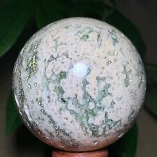 355g Rare Natural Ocean Jasper Sphere Quartz Crystal Ball Reiki Stone picture
