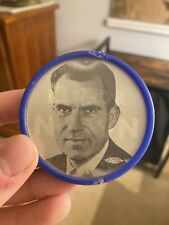 Vintage 1960s Nixon Lenticular Campaign Button Plastic  picture